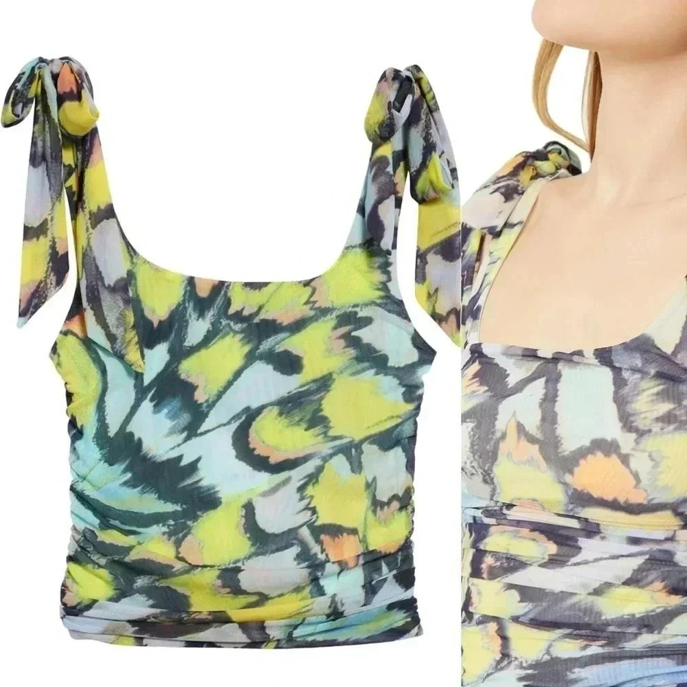 Free People Avenue Print Crop Tank Top